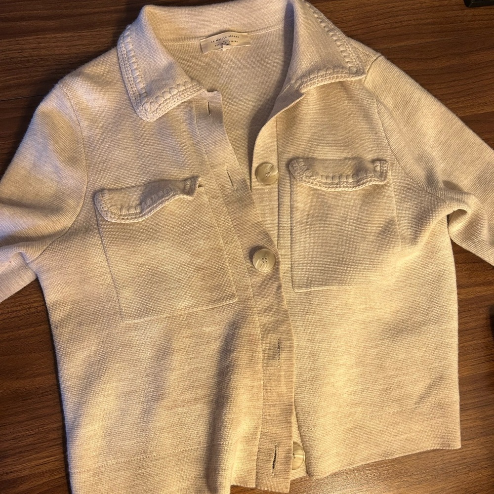 Sezane Ecru Women's Sweater